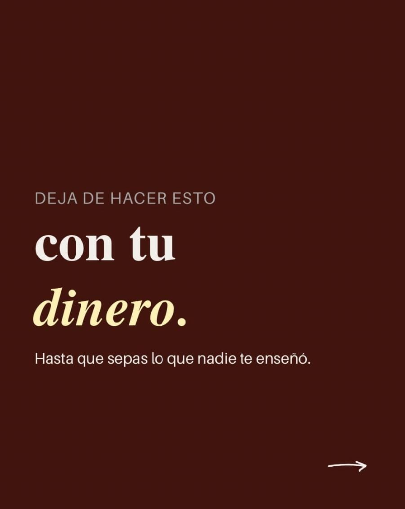 Guía: Deja de hacer esto con tu dinero
